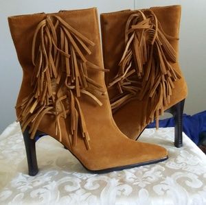 Faux suede boot